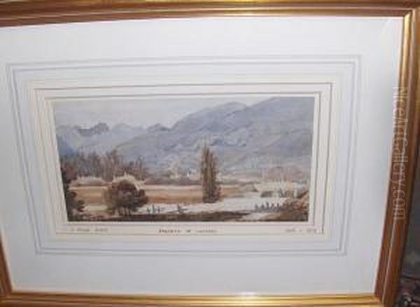 Bagneres De Luchons Oil Painting by John Skinner Prout