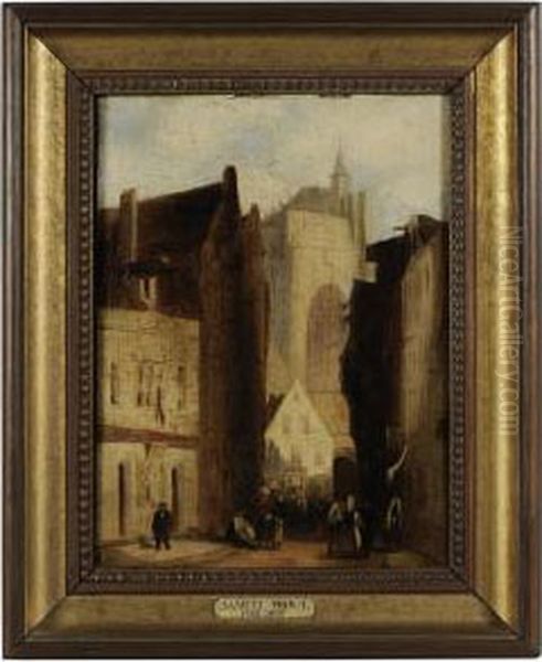 The Church Of St. Pierre, Louvain, Belgium Oil Painting by Samuel Prout