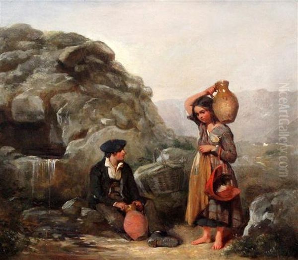 The Highland Spring Oil Painting by Alfred Provis