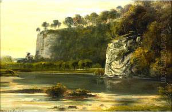 Blackstone Rock Oil Painting by George Willis Pryce