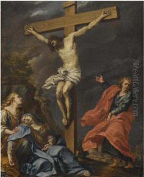 The Crucifixion Oil Painting by Biagio Puccini