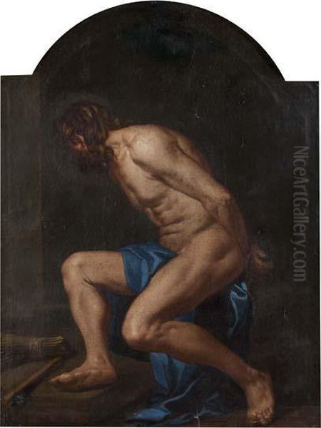 Christ Aux Outrages Oil Painting by Pierre Puget