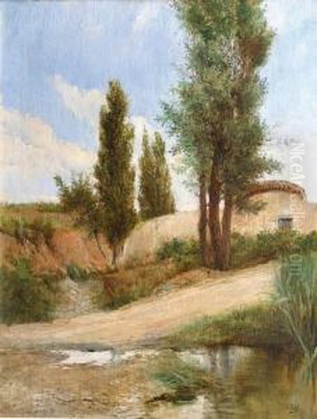 Landschaft In Spanien Oil Painting by Clement Pujol de Guastavino