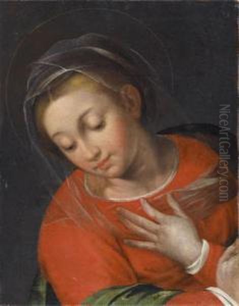 The Virgin Mary Oil Painting by Scipione Pulzone