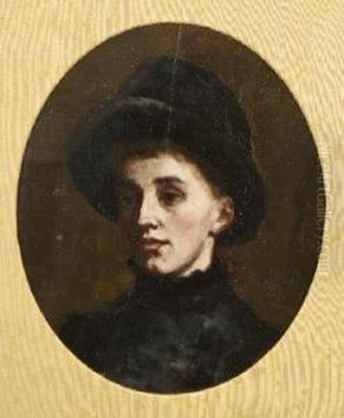 Portrait Of A Lady Oil Painting by Sarah Henrietta Purser