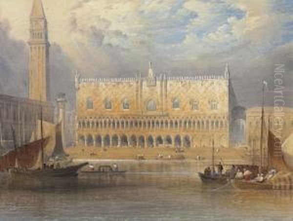 The Ducal Palace, Venice Oil Painting by William Purser