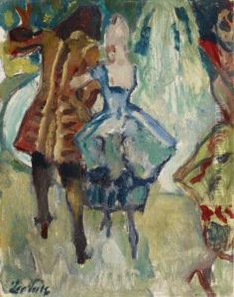 Gartenfest -studie Oil Painting by Leo Putz