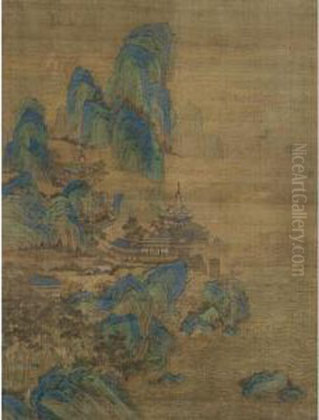 Daoist Paradise Oil Painting by Qian Bao