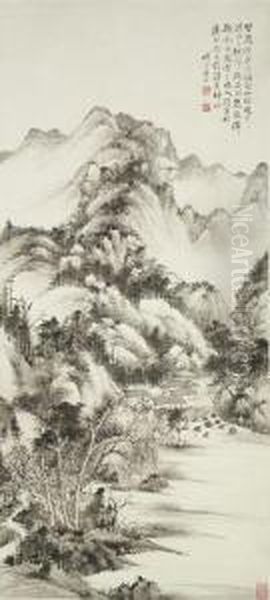 Landschaftsrolle Oil Painting by Huang Qifeng