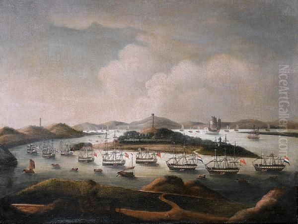 The Praya Grande, Macao Oil Painting by You Qua