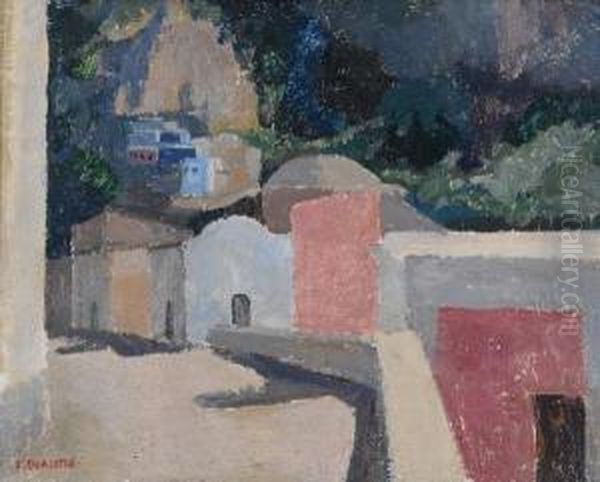 Case Di Positano Oil Painting by Eva Quajotto