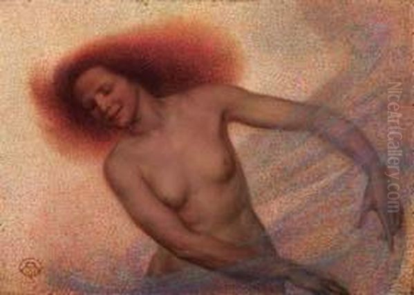 Nudo Femminile Oil Painting by Alfonso Quarantelli