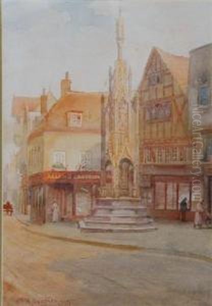 The Buttercross Oil Painting by G. William Quatremaine