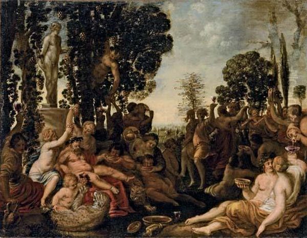 Baccanale Oil Painting by Jan Erasmus Ceder Quellinus