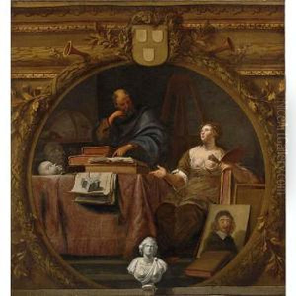 An Allegory Of The Liberal Arts Oil Painting by Jan Erasmus Ceder Quellinus