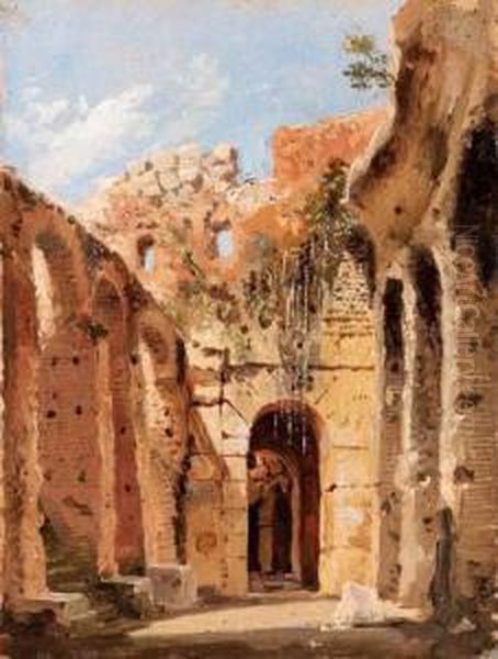 Rovine Oil Painting by Luigi Querena