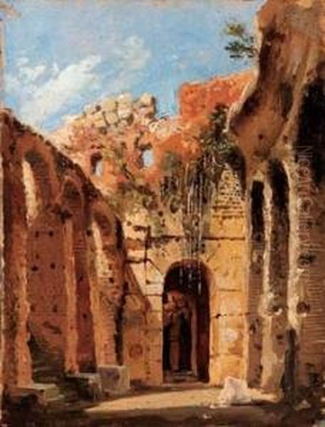 Rovine Oil Painting by Luigi Querena