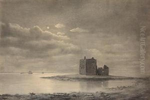 Rosyth Castle, Firth Of Forth Oil Painting by W.G. Quicke