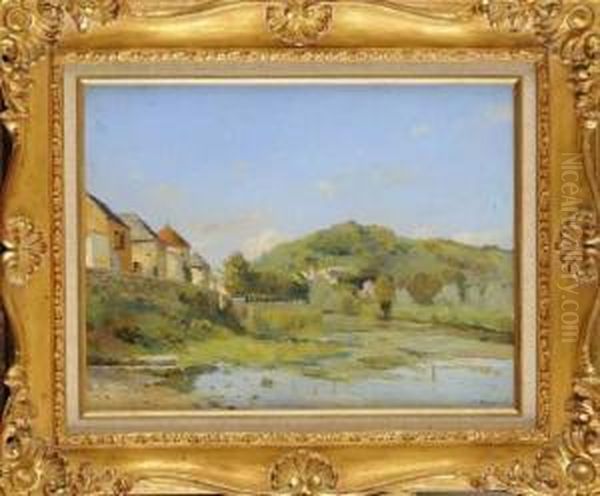 Vue De Noyers Sur Serein Oil Painting by Fernand Quignon