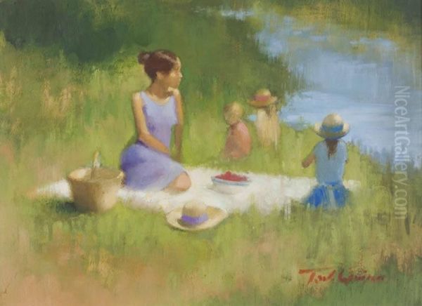 The Picnic Oil Painting by Edmund Thomas Quinn