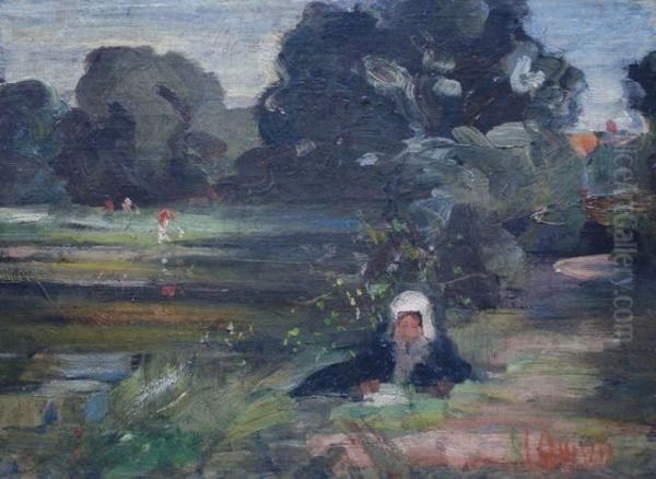 Figures In Landscape by James Peter Quinn