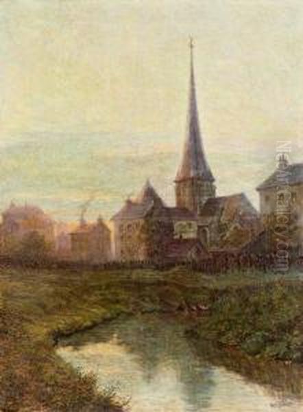 Abendruhe Oil Painting by Rudolf Quittner