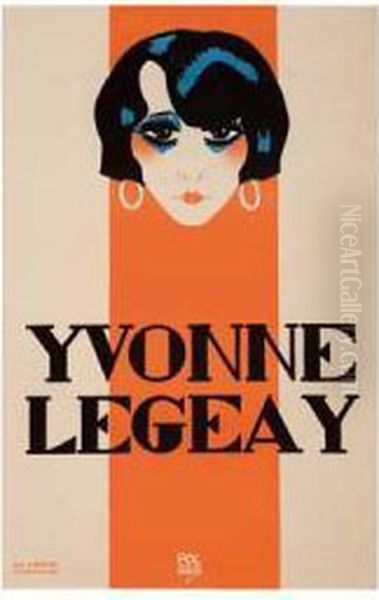 Yvonne Legeay. 1925. Oil Painting by Pol Rab