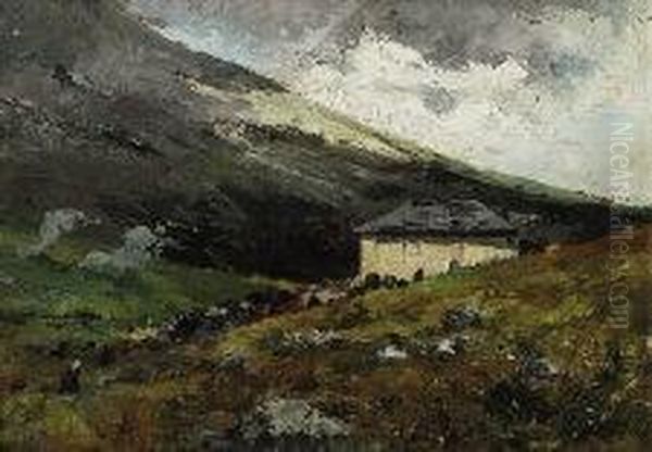 Paesaggio Canavesano Oil Painting by Domenico Rabioglio