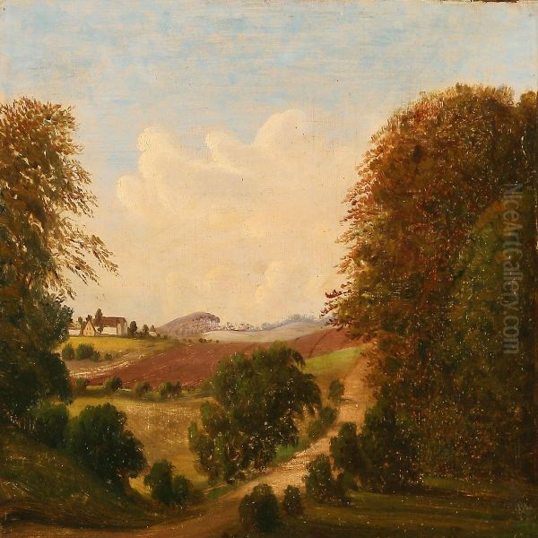 Summer Landscape Oil Painting by Niels Gronbek Rademacher