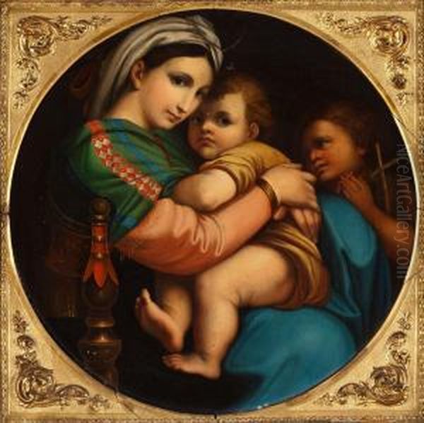 Madonna Della Seggiola Oil Painting by Santi Raffaelo