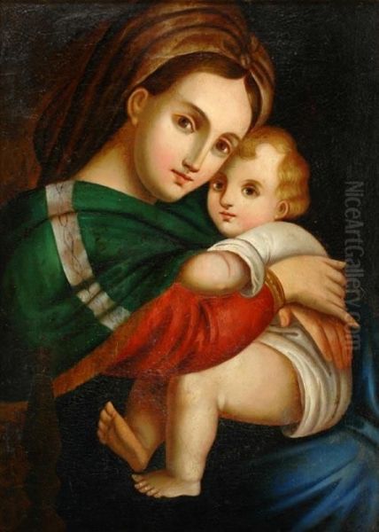 Madonna Della Sedia Oil Painting by Santi Raffaelo