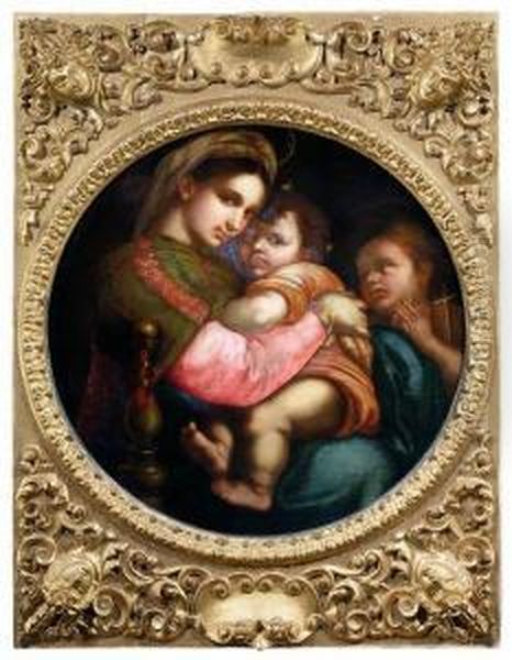 La Madonna Della Sedia Oil Painting by Santi Raffaelo