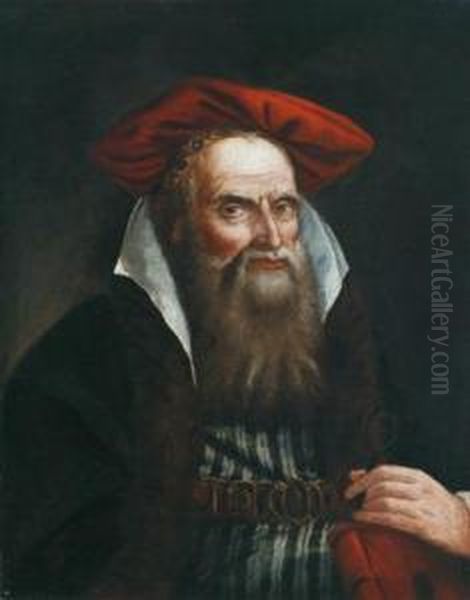 Ritratto Di Vecchio Orientale Oil Painting by Giovanni Raggi