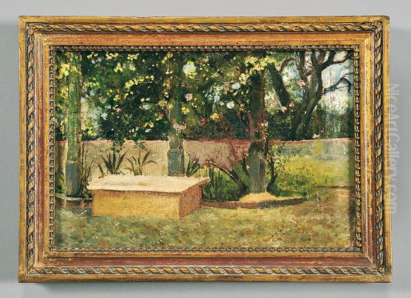 Giardino Parigino Oil Painting by Raffaele Ragione