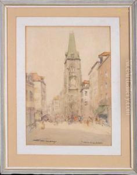 L'eglise, St. Leu, Amiens Oil Painting by Victor Noble Rainbird