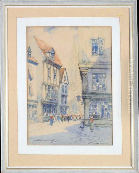 In Old Rouen Oil Painting by Victor Noble Rainbird