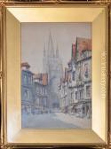 St. Maclou, Rouen Oil Painting by Victor Noble Rainbird