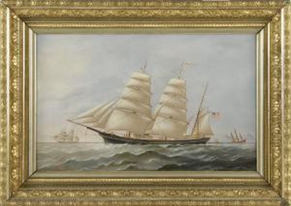 The Bark 
C.m. Oil Painting by Charles Sidney Raleigh