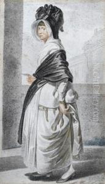 Maid With A Letter Oil Painting by Johann Heinrich Ramberg