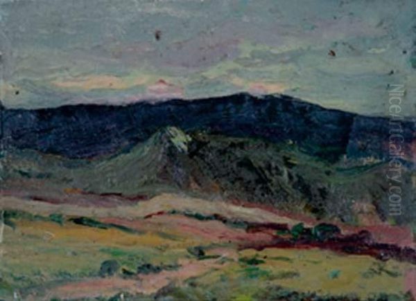 Paysage De L'aude Oil Painting by Jules Louis Rame