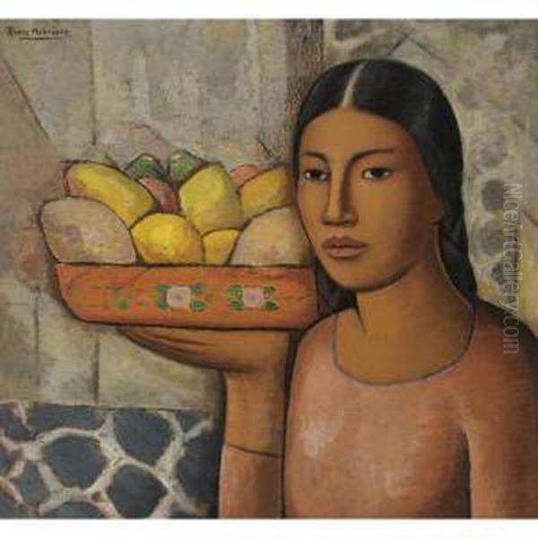 La Joven De Cuernacava Oil Painting by Alfredo Ramos Martinez