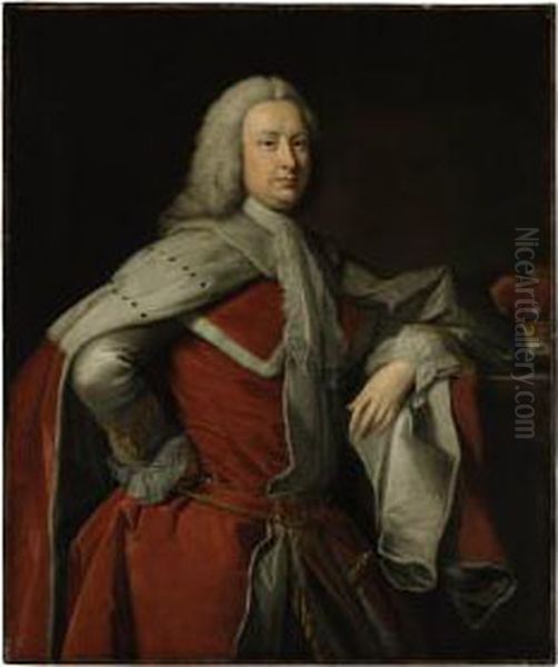 Portrait Of A Gentleman Oil Painting by Allan Ramsay