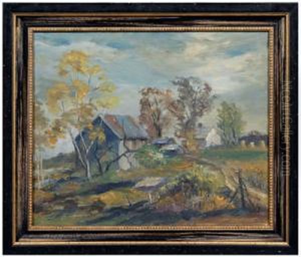 Farm In The Country Oil Painting by Hugh Ramsay