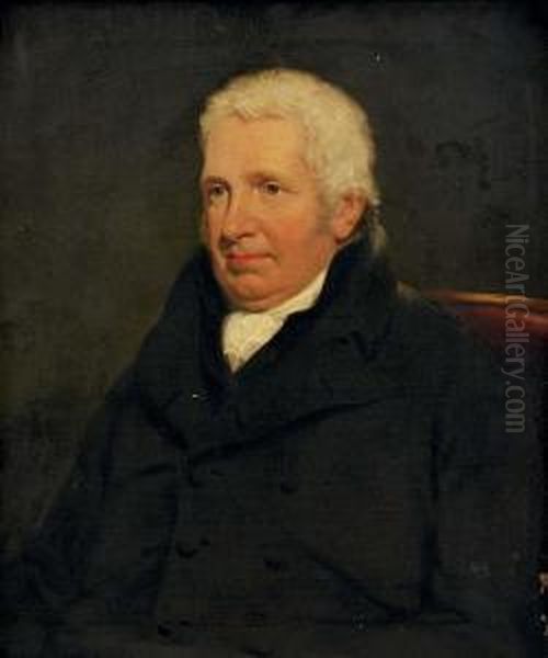 Portrait Of Reverend Joseph Cook (1759-1844) Oil Painting by James Ramsay