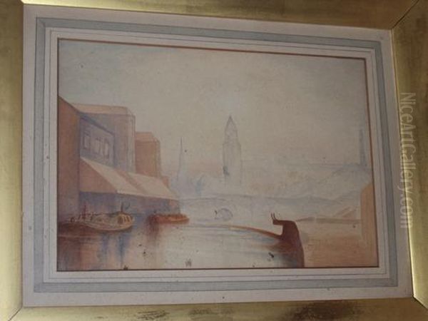 Early Morning - Wigan Pier Oil Painting by Thomas Ramsden