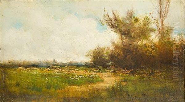 Country Landscape With Pathway Oil Painting by Milne Ramsey