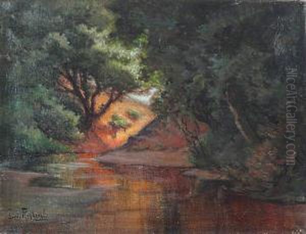 La Riviere Oil Painting by Louis Randavel