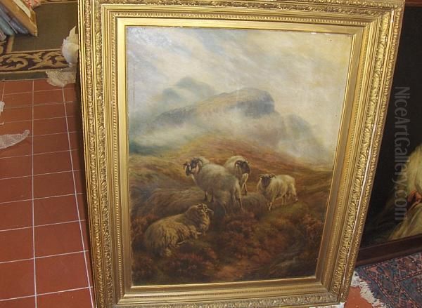 Highland Scenes Oil Painting by George James Rankin