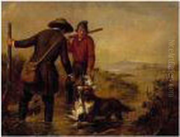 Retrieving Oil Painting by William Tylee Ranney