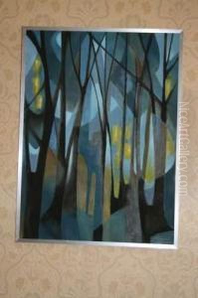 Cathedrale Et Foret Oil Painting by Ranson